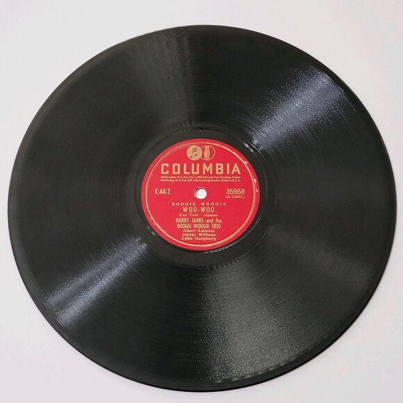 Harry James Boogie Woogie Trio Boo-Woo / Woo-Woo 78 RPM Columbia V+ to E- Jazz - Picture 4 of 4